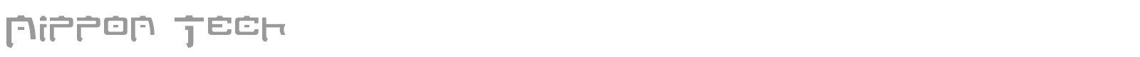 Nippon Tech font preview